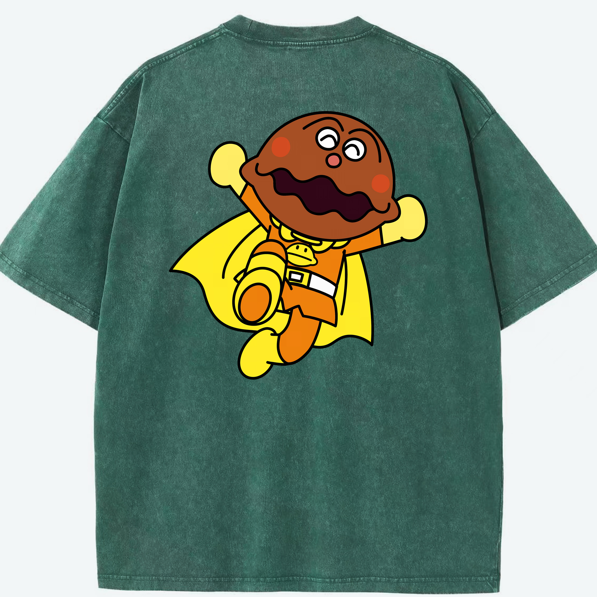 （画像用） アンパンマン Anpanman 綿100% ヴィンテージ風 半袖Tシャツ（背面プリント）